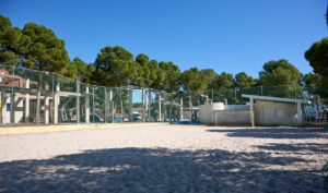 Foto campo futbol playa